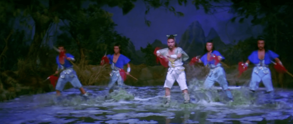 Warriors on mini water skis!