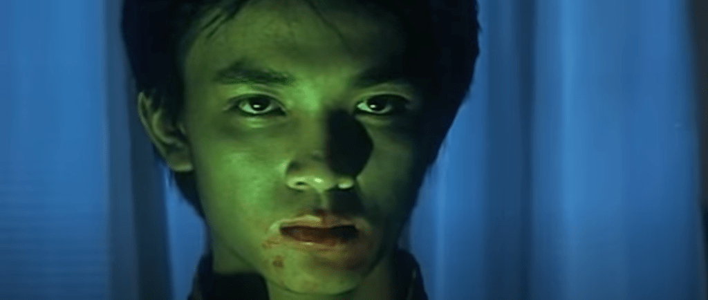 If somebody is lit by a green light, it means they're evil, right?