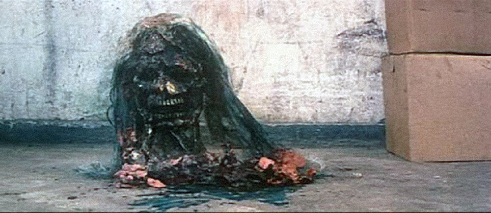 The severed monster's head...