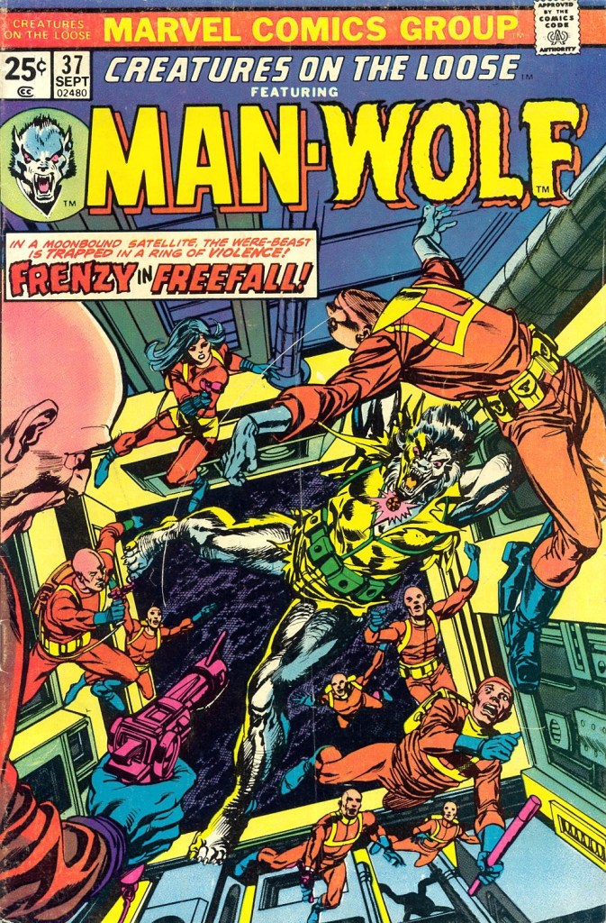 'Frenzy in freefall!' Art by Gil Kane and Tom Palmer