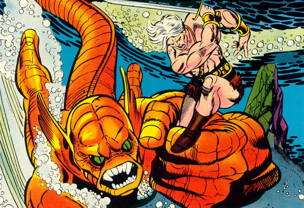 Detail of the cover for issue #16. Art by Gil Kane, Joe Sinnott and John Costanza
