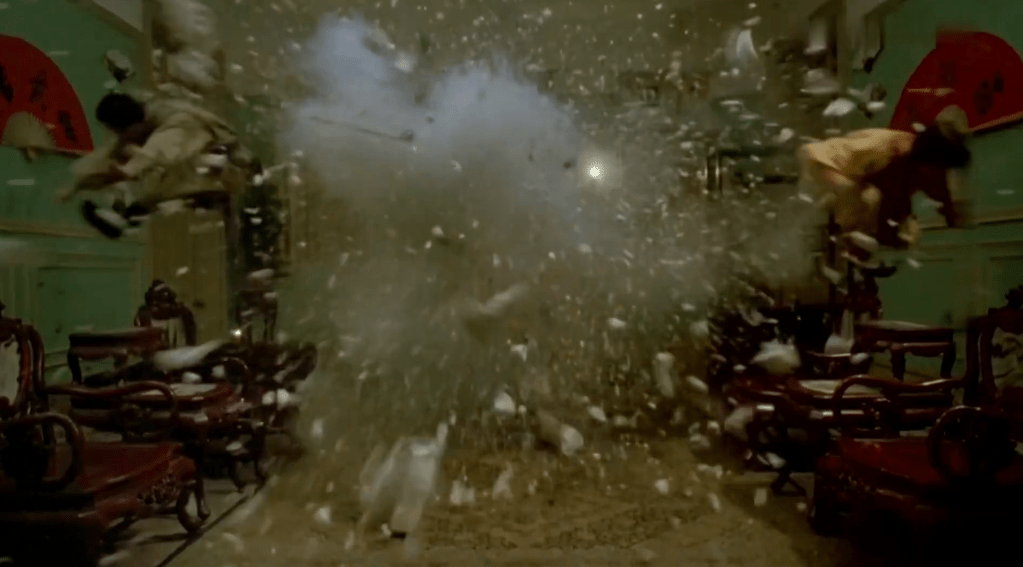 The evil maidservant eventually explodes!