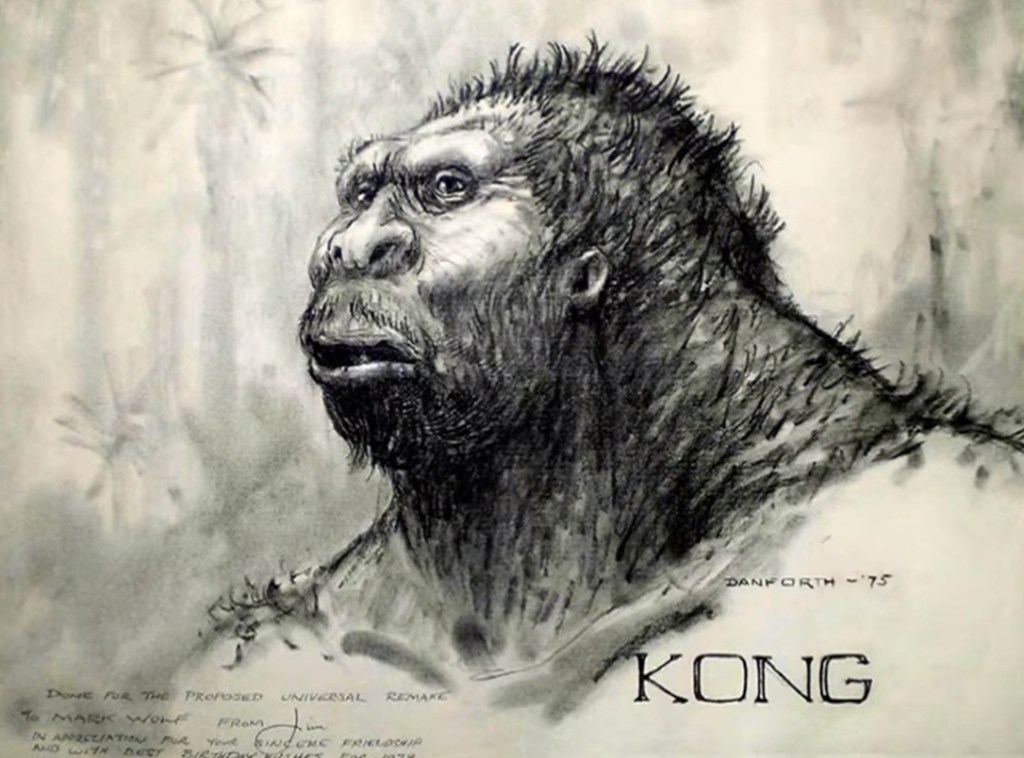 Danforth's out of left field design for Kong, which, facially, resembles an apeman more than an ape