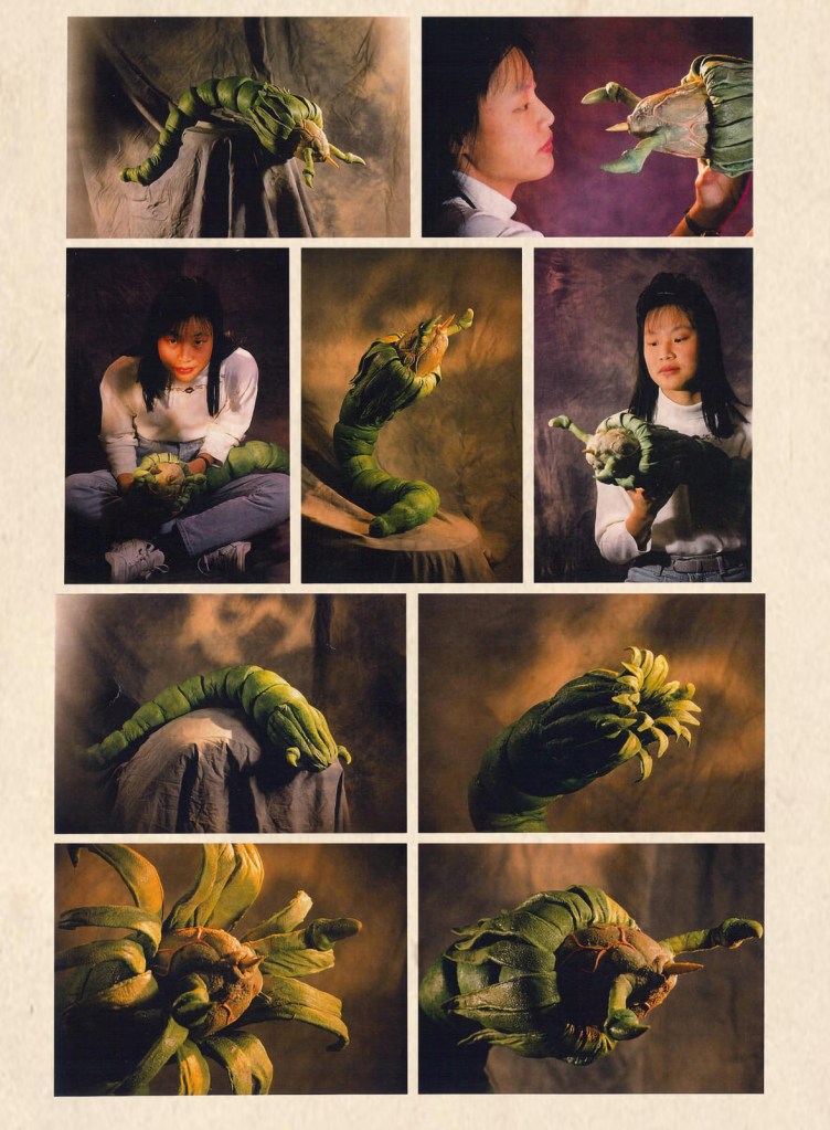 Above: various shots of Brett Piper's articulated model of a Swarmer