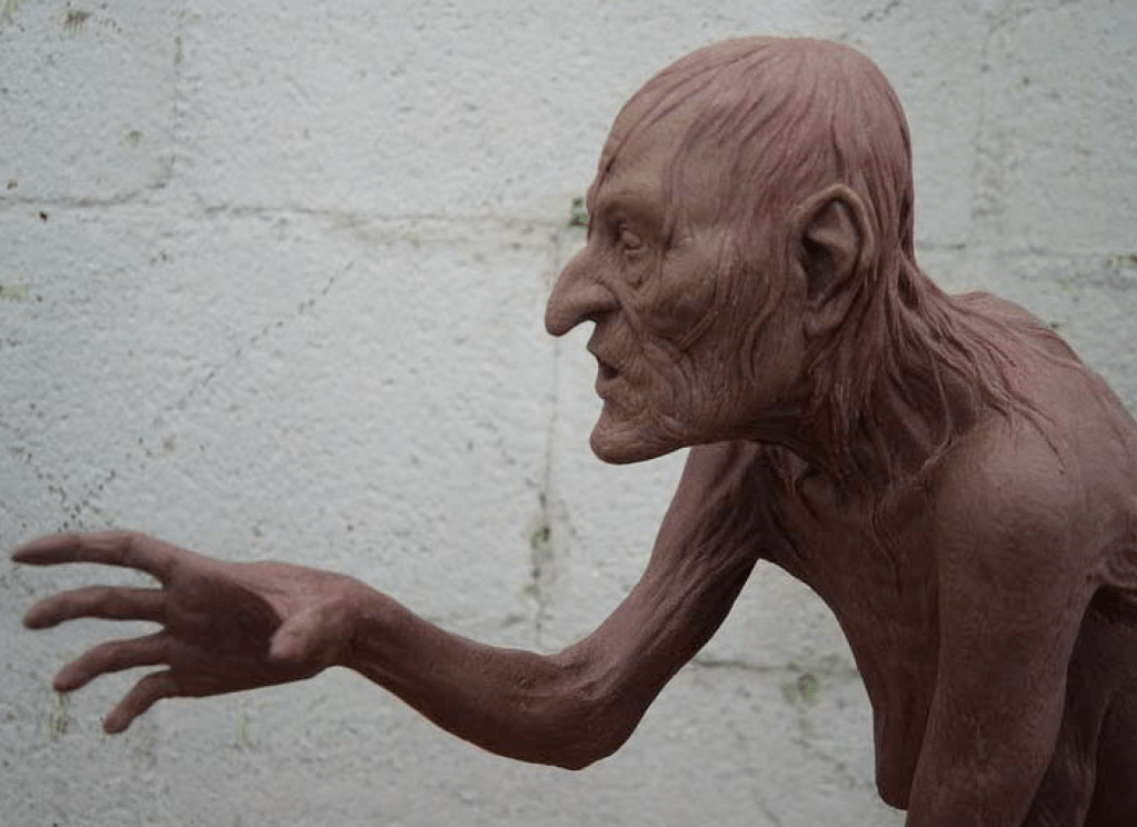 The Hag had scrawny arms...