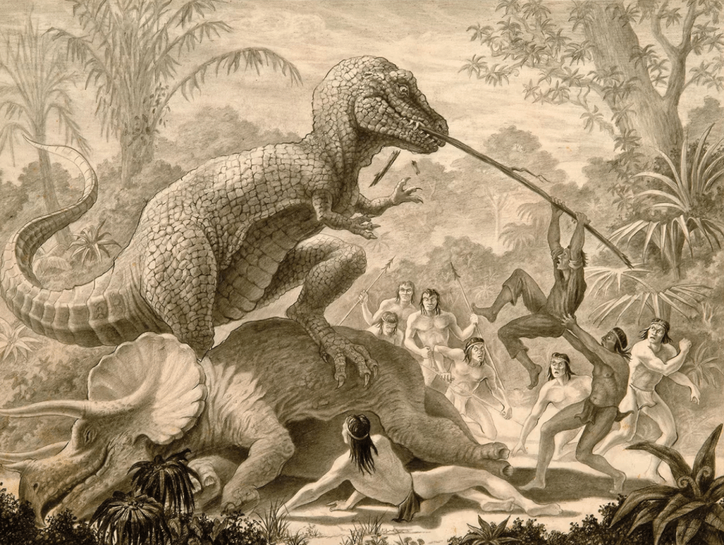 A gorgeous example of Ray Harryhausen's style of drawing!