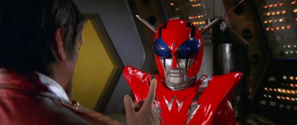 Professor Liu gives Inframan instructions