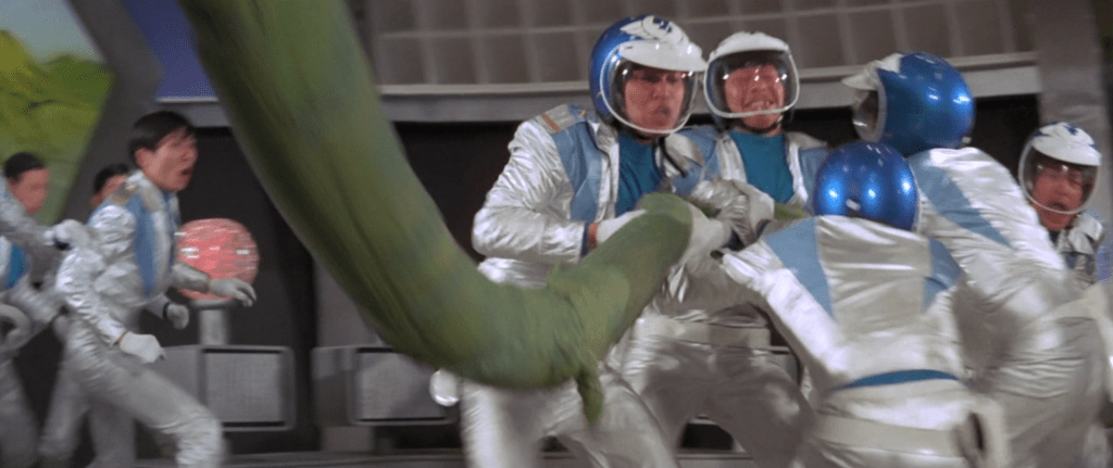 Battling the wriggling vines!