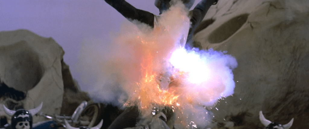 ...and Skeleton Warriors start exploding!