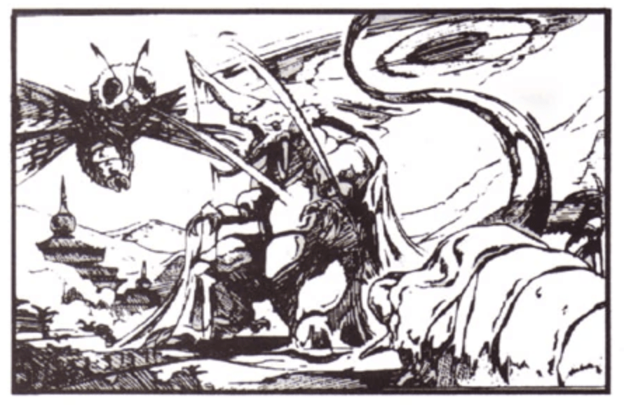 The horned monster Bagan  eventually made its debut in the 1993 Godzilla game 'Super Godzilla'