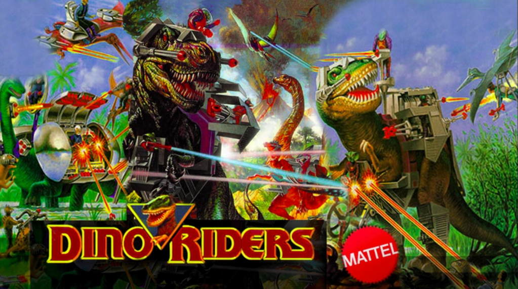 Dinosaurs armed with powerful future weapons! Woot!