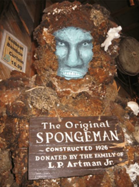 The original Spongeman statue 