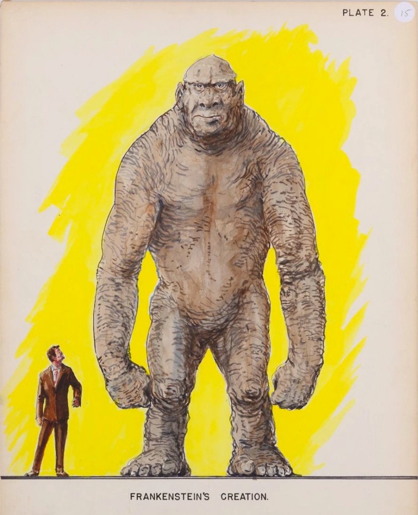 Study for the golem-like Frankenstein Monster