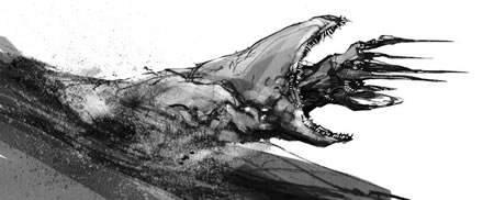 Above: five sandworm concepts by Jock (Mark Simpson)