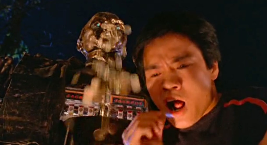 Loads of gold Krugerrands start to spill from the statue's mouth!?