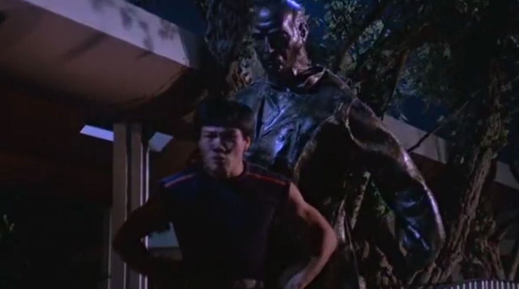 The giant 'living' statue is behind you, buddy!