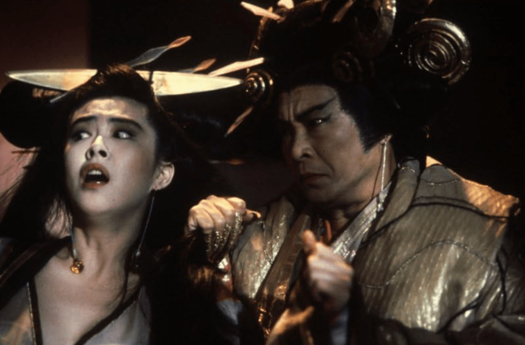 The ghostly heroine (Wong) and the tree demon