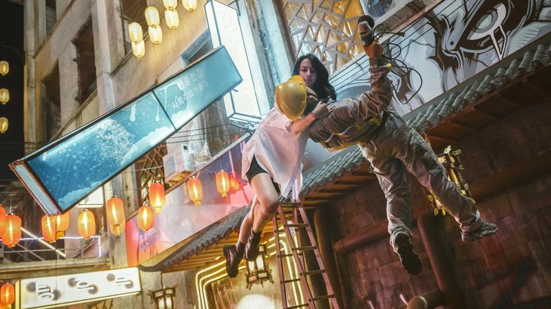 At one point Ghost seems to freeze time when she moves very quickly