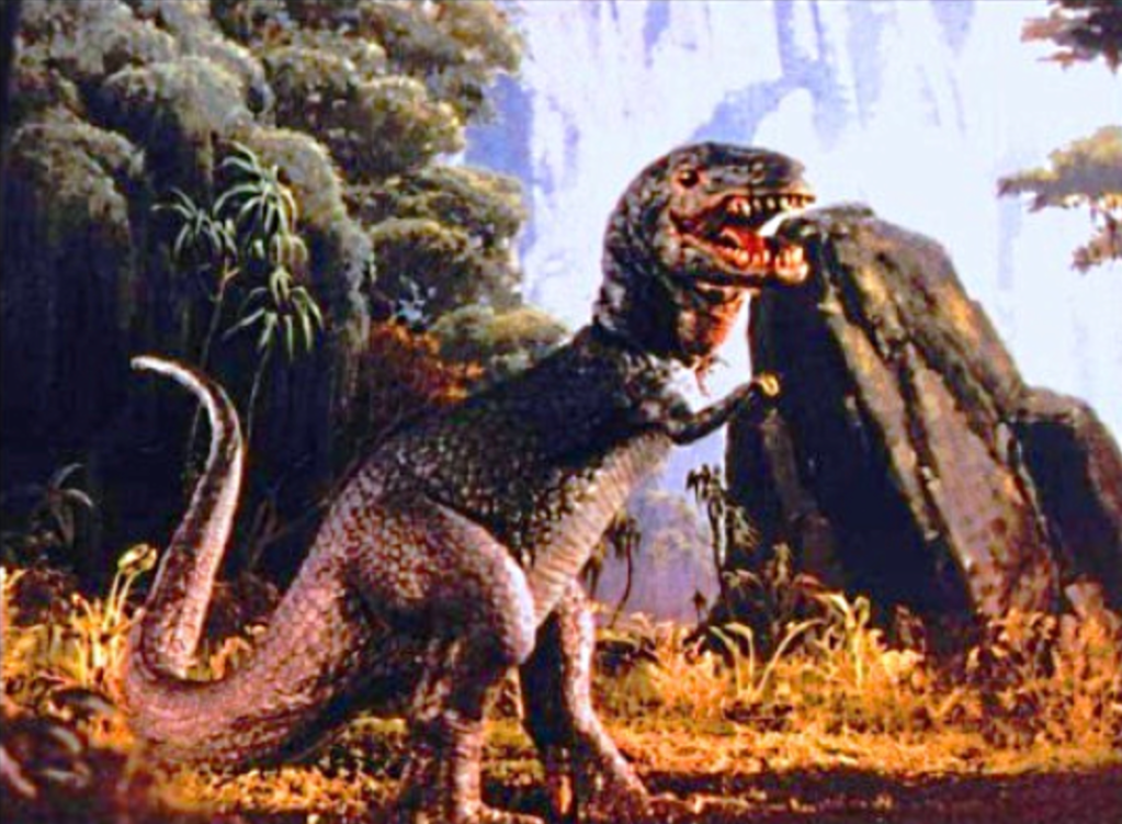 One of the dinosaurs that dwells in the lost world of the eagle riders