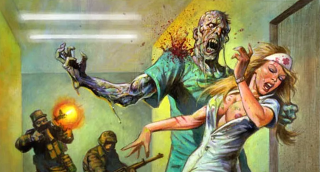 A soldier opens fire! A nurse shows off her cleavage!