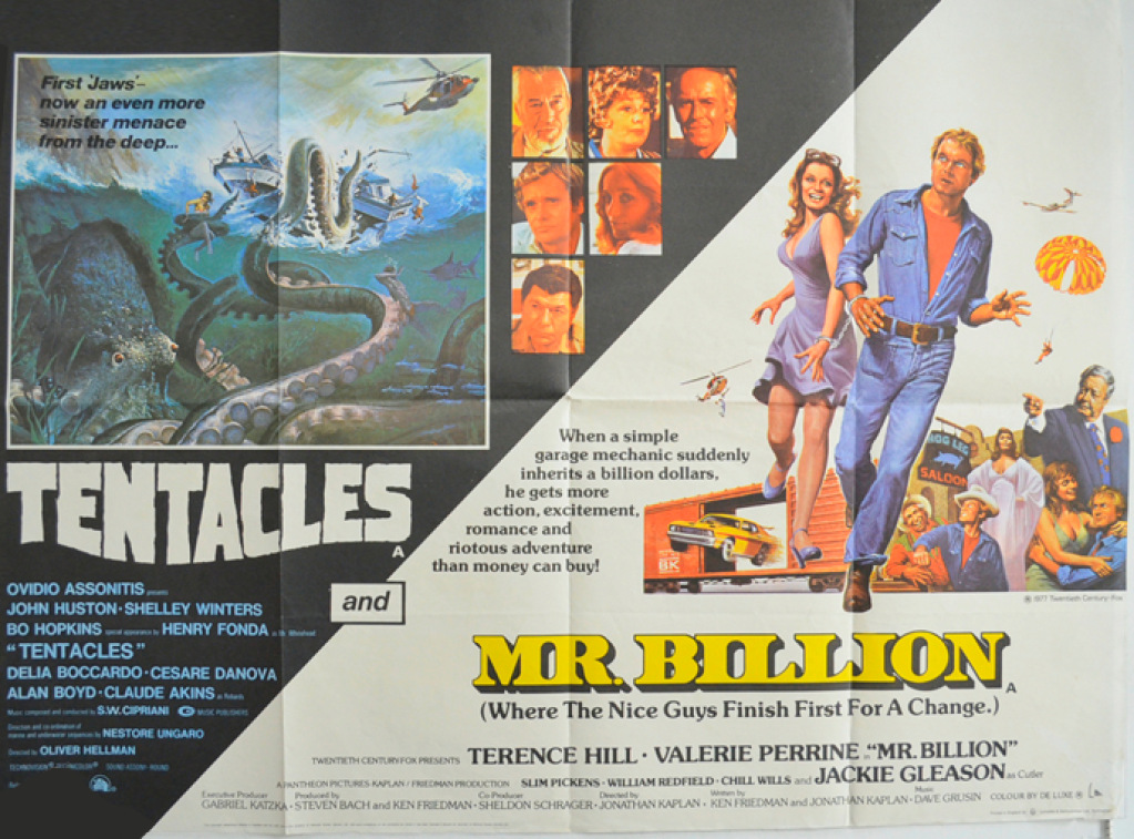 UK quad poster: I saw this double bill in the cinema!