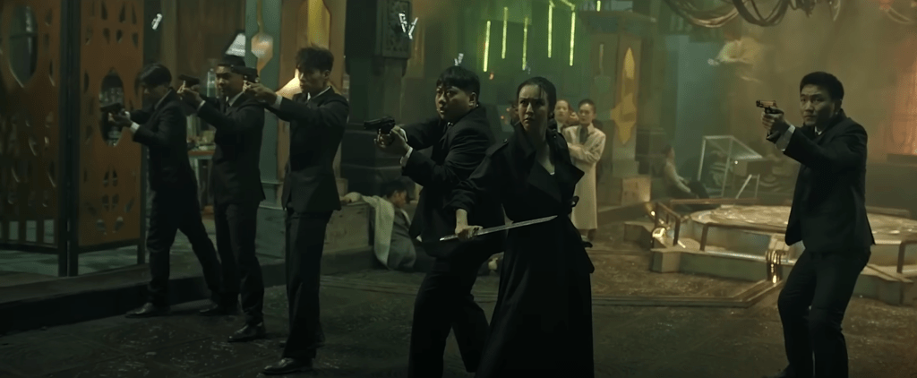 Ghost and the ISAO agents face-off against a mutant creature...