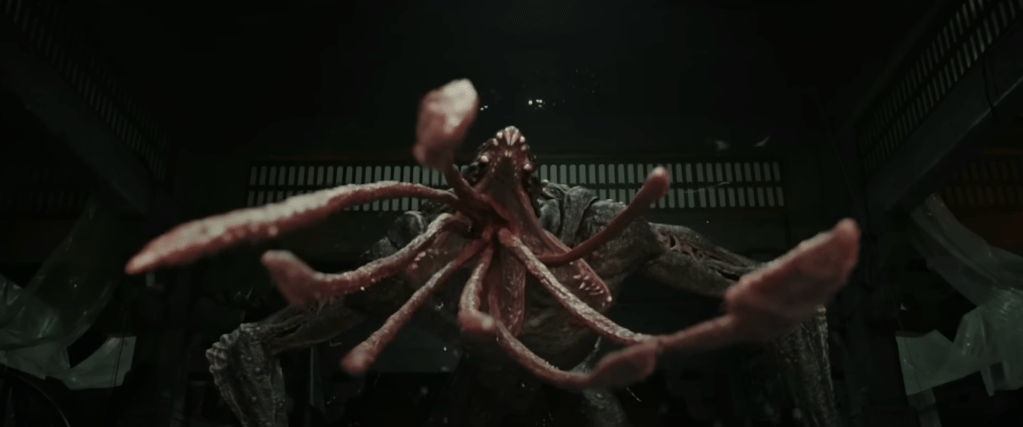 ...and this monster can eject tentacles from its mouth!