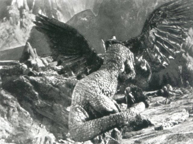 Dinosaur versus giant eagle!