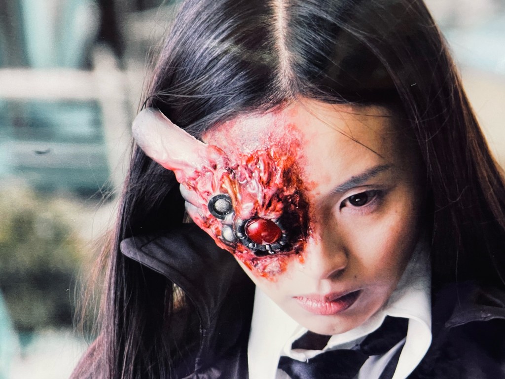 After Ruka's right eye is injured it rapidly mutates