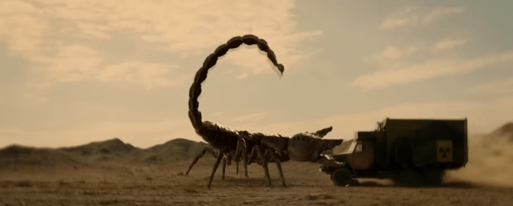 The biggest scorpion smashes up a truck