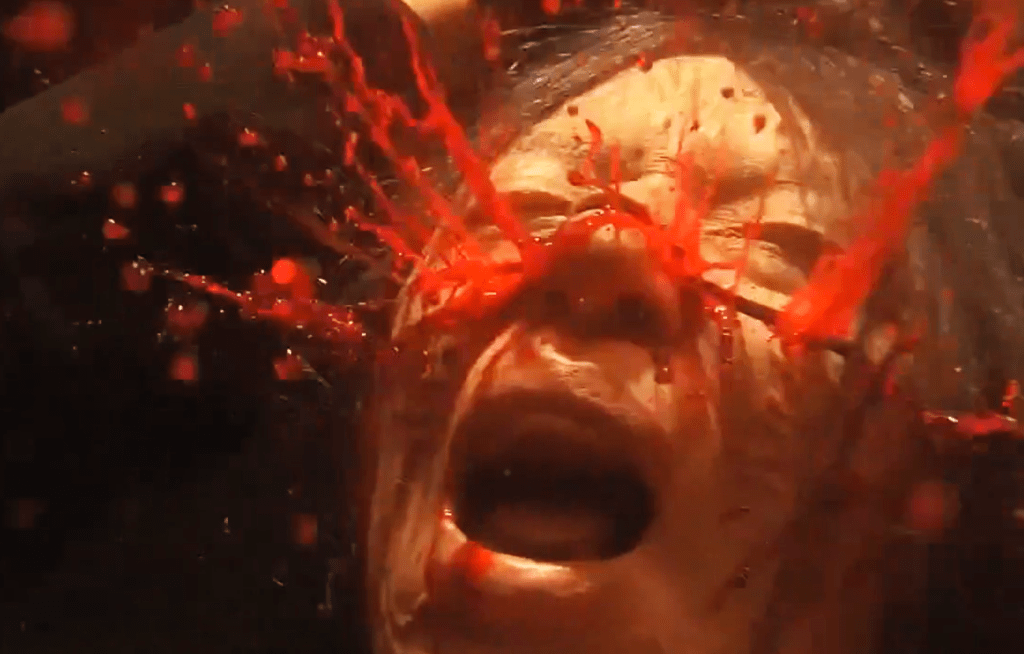 The Keyman rips the top of his own head off!