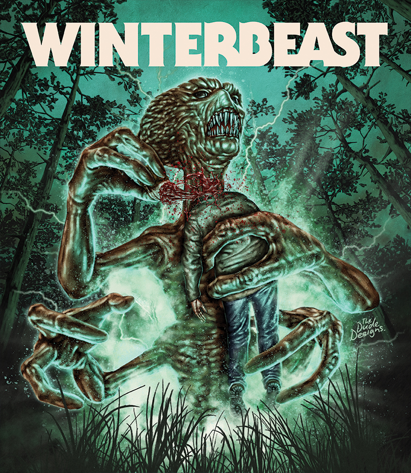 The final of three designs Thomas did for Vinegar Syndrome’s HOME MADE HORRORS VOL. 1 box set. He decided to focus on one of the stop-motion monsters featured in WINTERBEAS