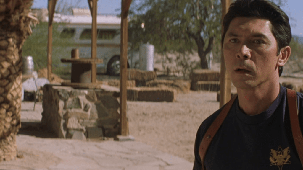 You'd have an expression like this if you found yourself hounded by zombie-ghosts armed with road gang tools!