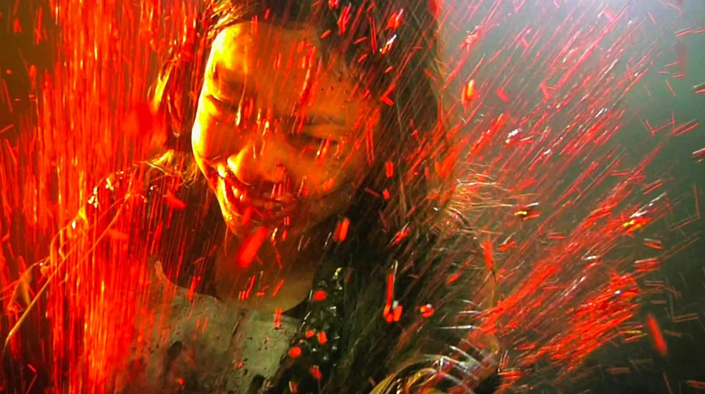 Blood spays over Kika!