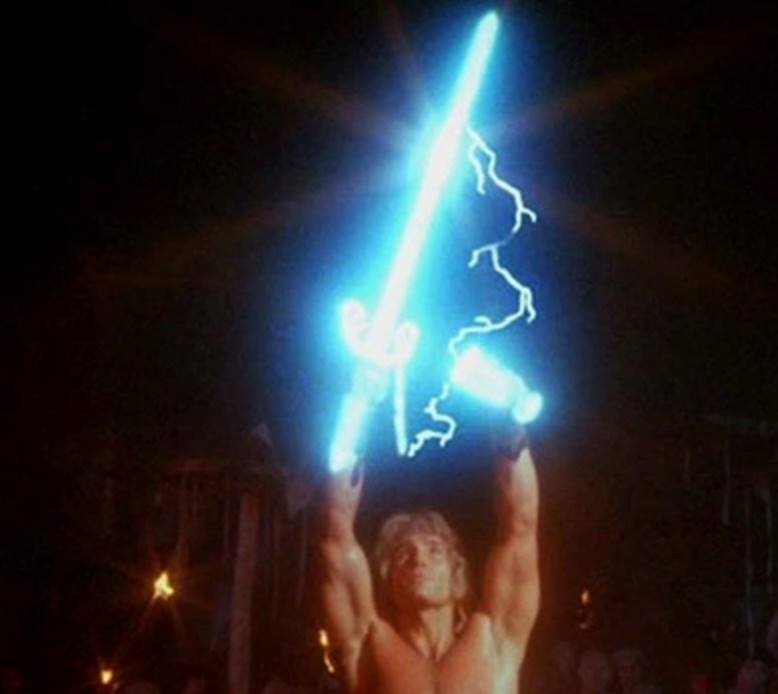 "I have the power!" Oops, wrong movie