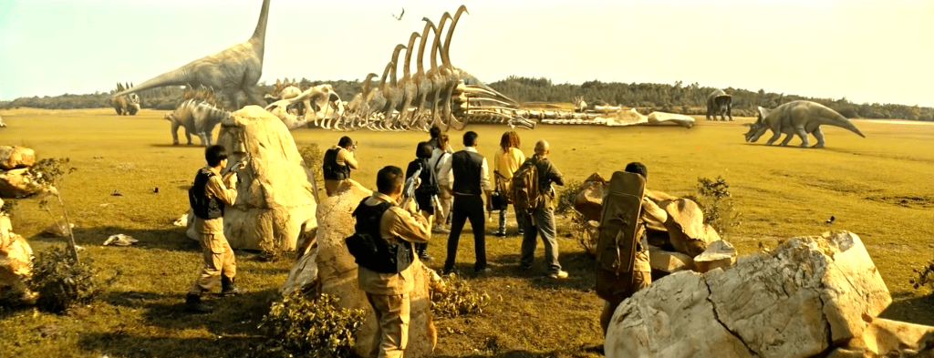 Dinos roam the open plains