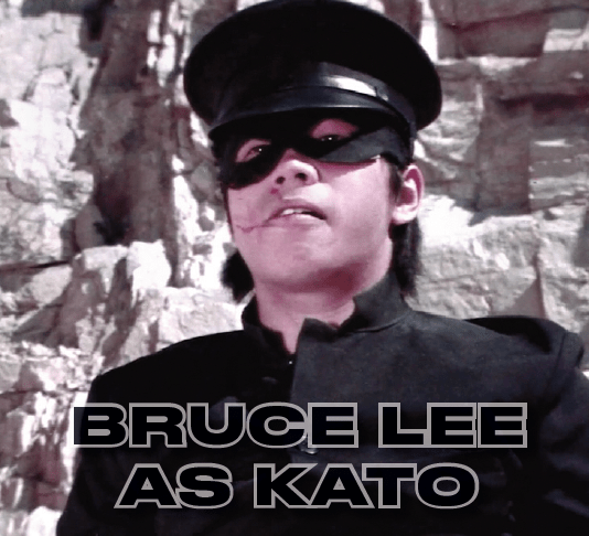 Bruce, dressed as Kato, in the Underworld quarry location