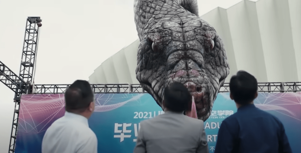 The massive boa looks quite good in some of its scenes