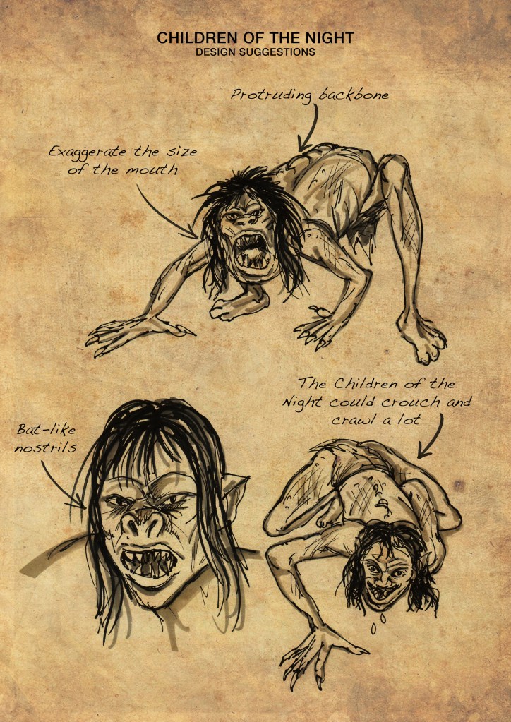 Preproduction concept drawings of the Little People