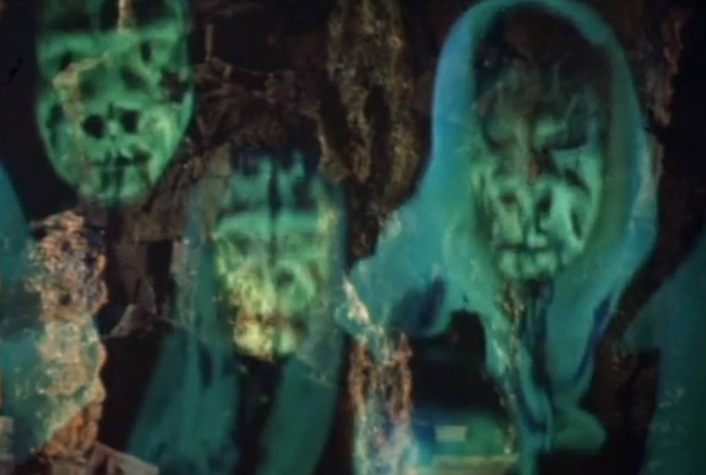 Ghostly spectres in a cave