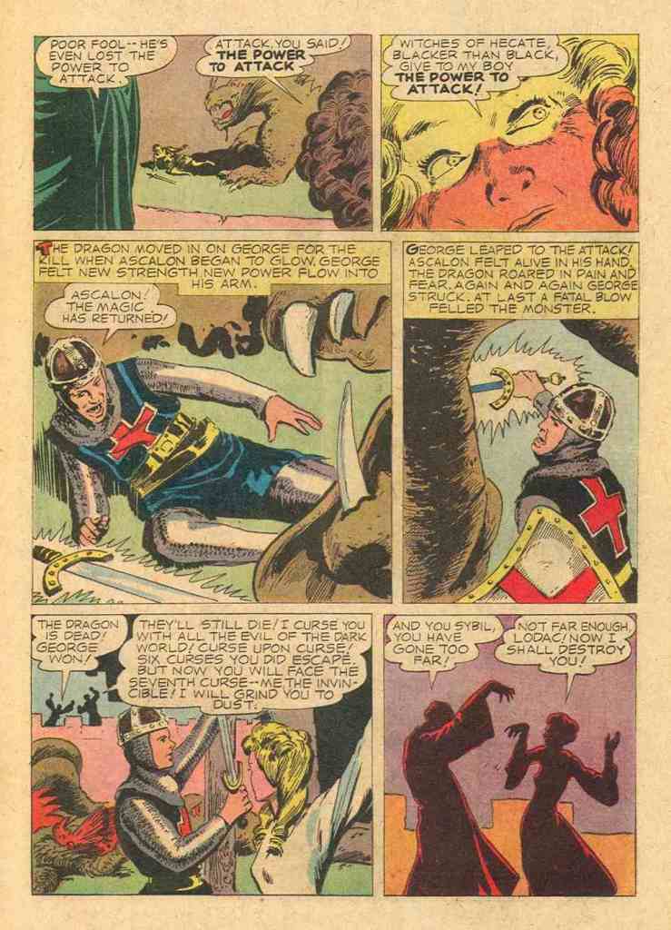 Above: three pages from the Dell adaptation