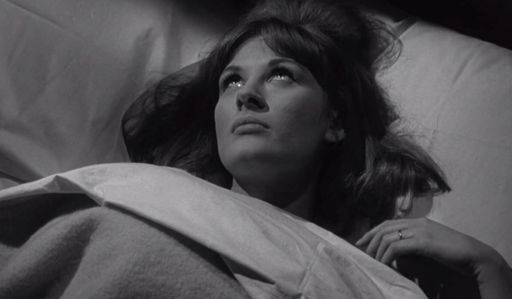 Julie sleeps with her eyes wide open