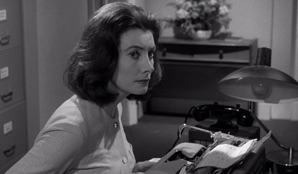 Jean (WILLOW) Marsh plays Dr. Mark Davidson's secretary, Miss Ballard. But who is she really?