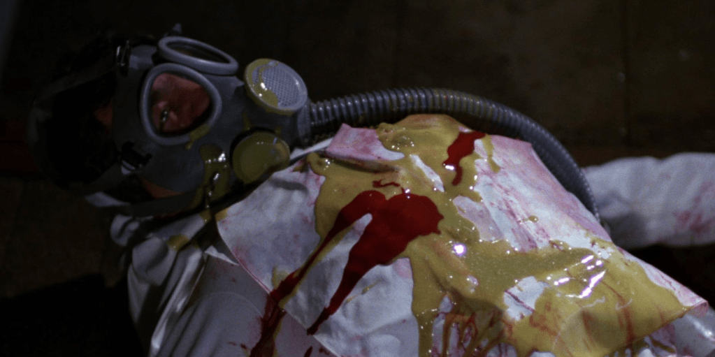 Green slime and red blood!