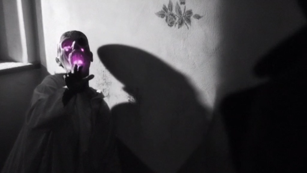 A victim of the alien colour briefly seen in THE COLOR OUT OF SPACE (2010)