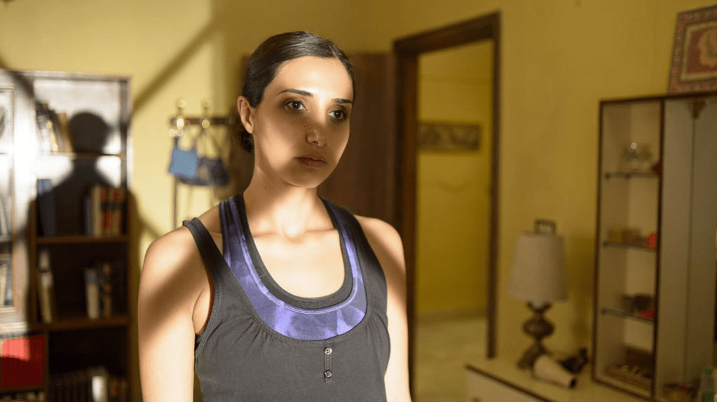 Above: two shots from the film