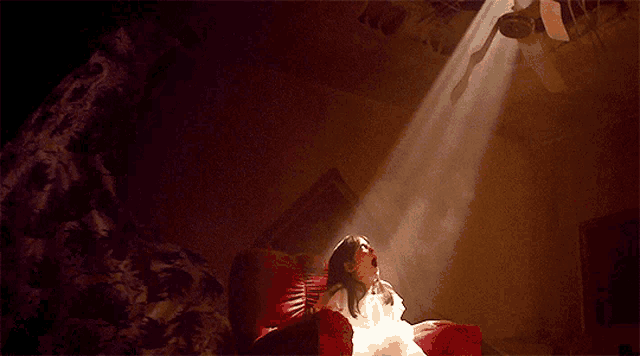 The djinn, seen as a creepy floating sheet!