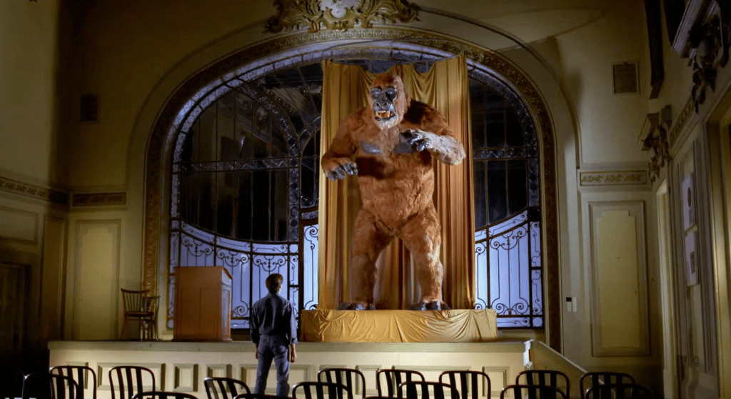 Another shot of the yeti on display in the university