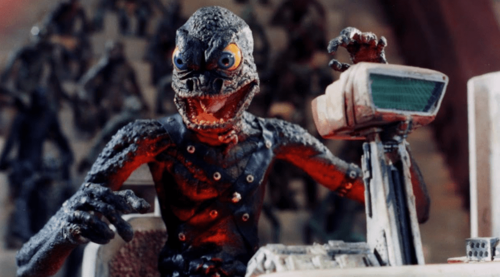 An angry lizard alien