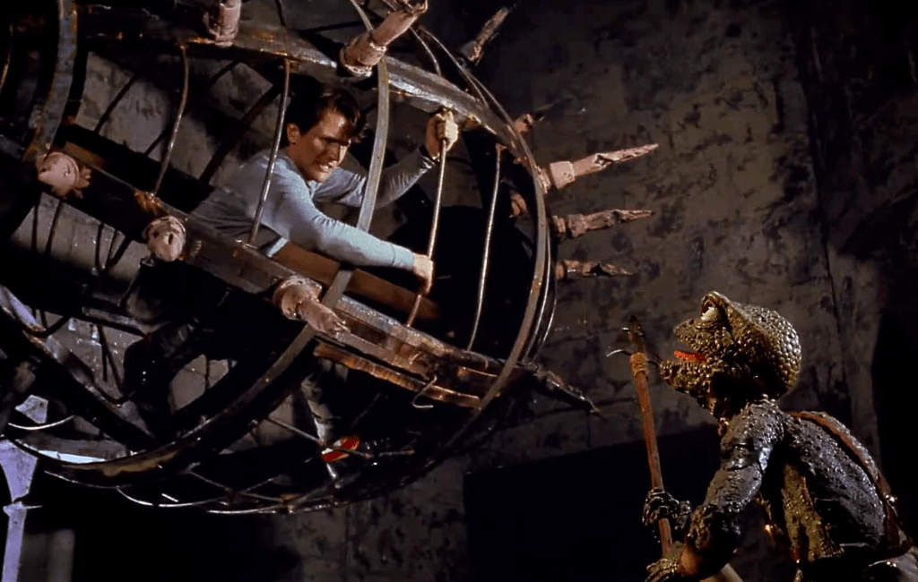 One of the protagonists, Matt Connor (played by Richard Joseph Paul), is held prisoner by the alien reptile folk 